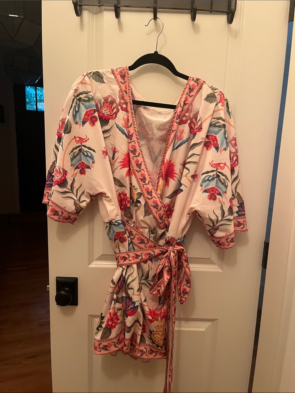 SHEIN Multicolor Floral Wrap Dress
